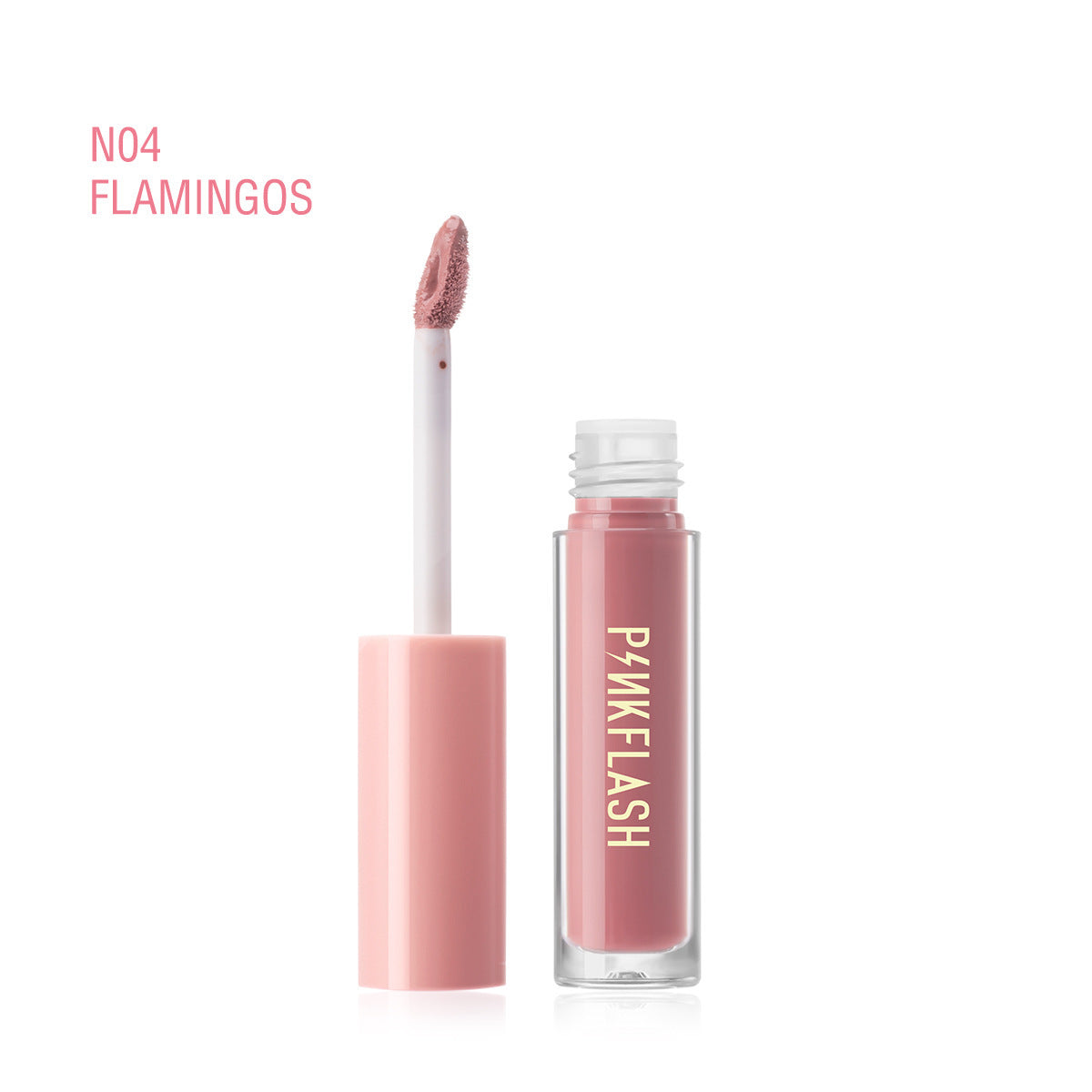 PINKFLASHFactory Wholesale18Color Exclusive for Cross-Border Moisturizing White No Stain on Cup Velvet Lipstick Matte Lip Gloss