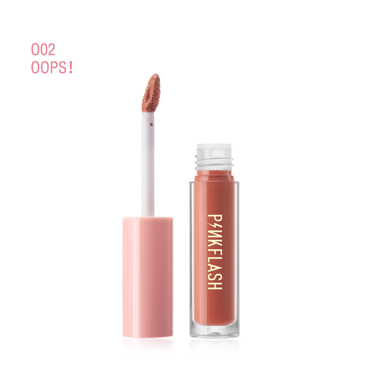 PINKFLASHFactory Wholesale18Color Exclusive for Cross-Border Moisturizing White No Stain on Cup Velvet Lipstick Matte Lip Gloss