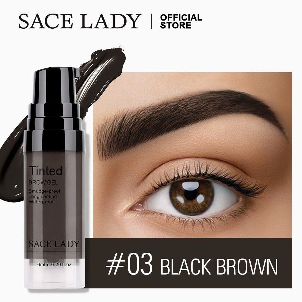 SACE LADY Liquid Eyebrow Cream Waterproof and Durable Smear-Proof Makeup Eyebrow Gel 6ml SL331