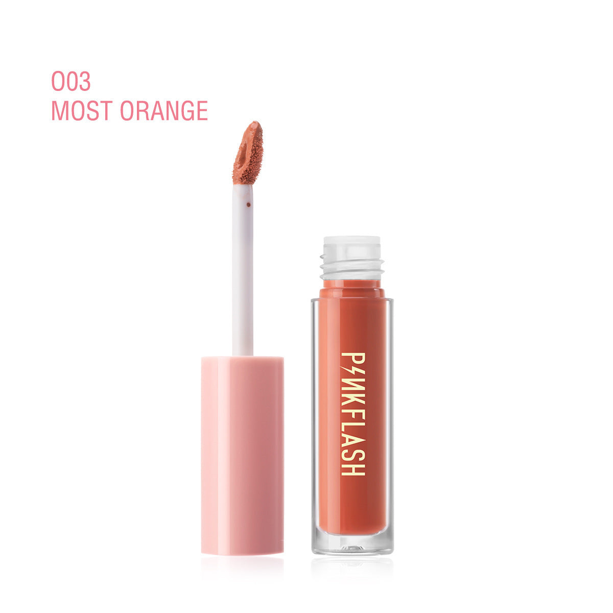 PINKFLASHFactory Wholesale18Color Exclusive for Cross-Border Moisturizing White No Stain on Cup Velvet Lipstick Matte Lip Gloss