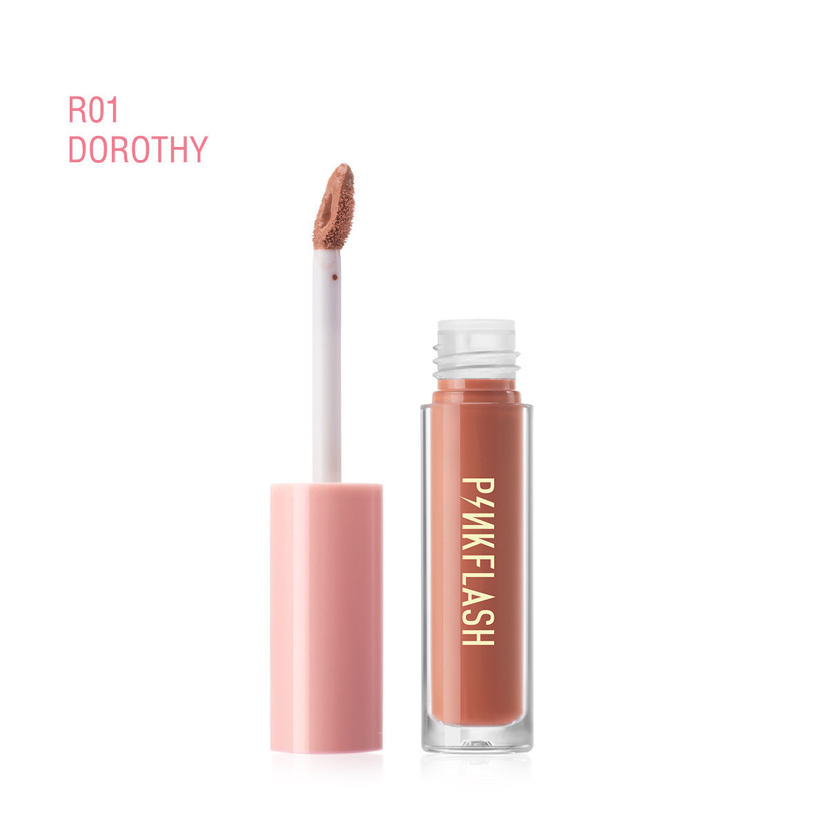 PINKFLASHFactory Wholesale18Color Exclusive for Cross-Border Moisturizing White No Stain on Cup Velvet Lipstick Matte Lip Gloss