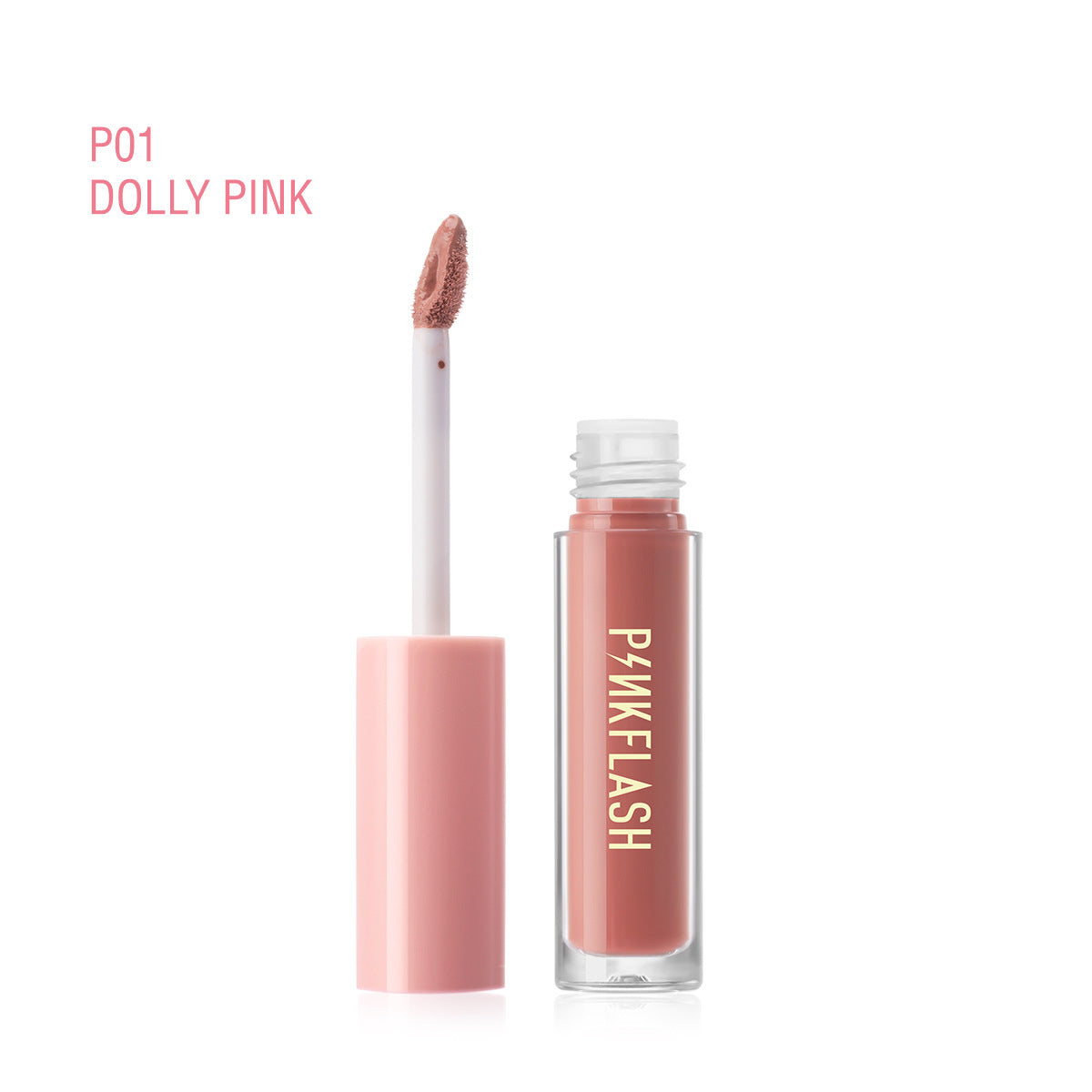PINKFLASHFactory Wholesale18Color Exclusive for Cross-Border Moisturizing White No Stain on Cup Velvet Lipstick Matte Lip Gloss