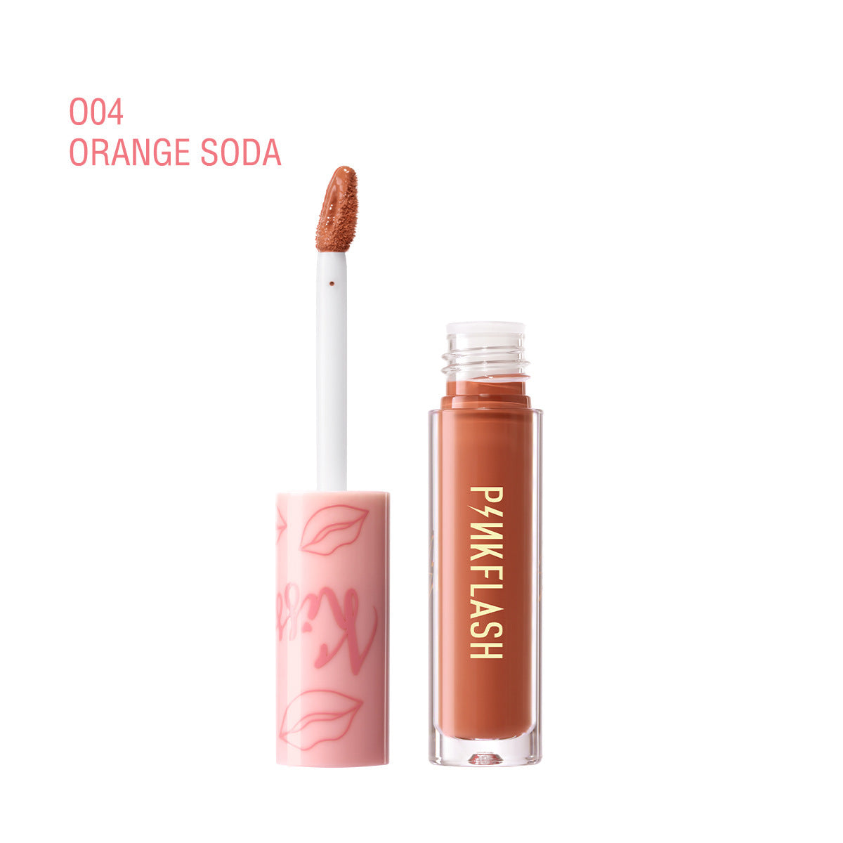 PINKFLASHFactory Wholesale18Color Exclusive for Cross-Border Moisturizing White No Stain on Cup Velvet Lipstick Matte Lip Gloss