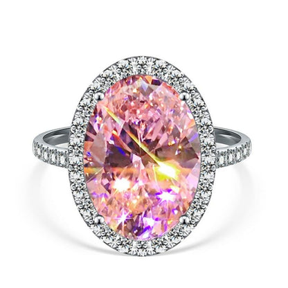 [AIYO]# Pure White Diamond Ring (all 25 Free Delivery) [buy One Get Three Free: Earrings, Ring Box, Cloth]