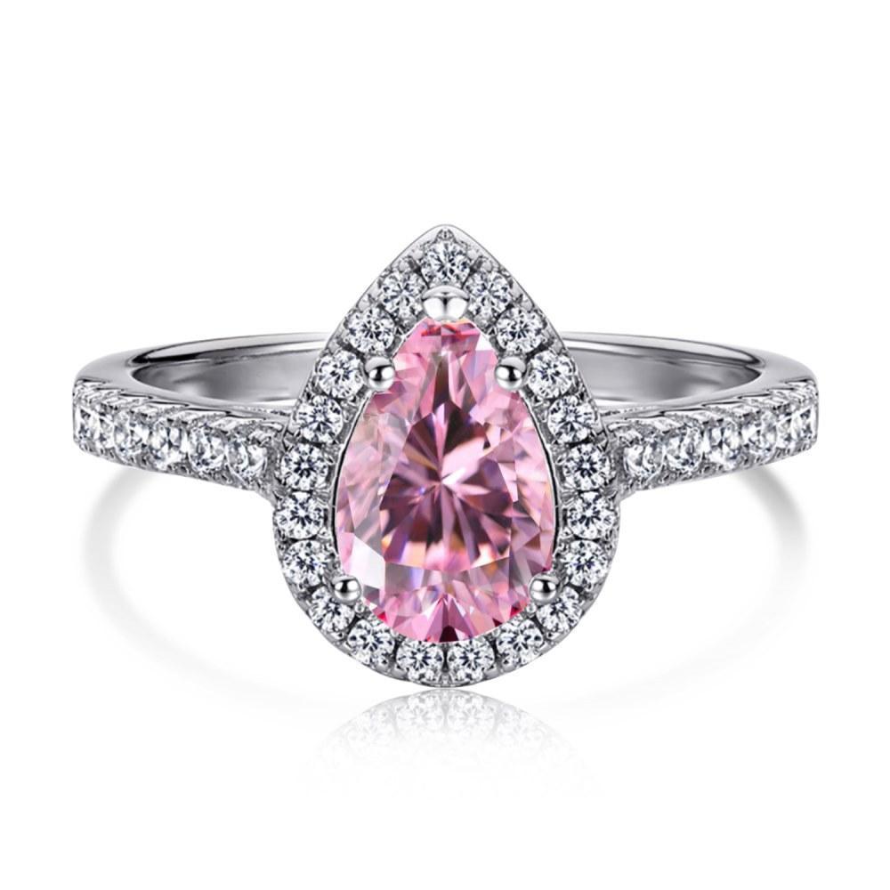 [AIYO]#【3】 Colorful Jewelry Ring  (all $25 Free Shipping) [Buy One Get Three Free: Earrings, Ring Box, Cloth]