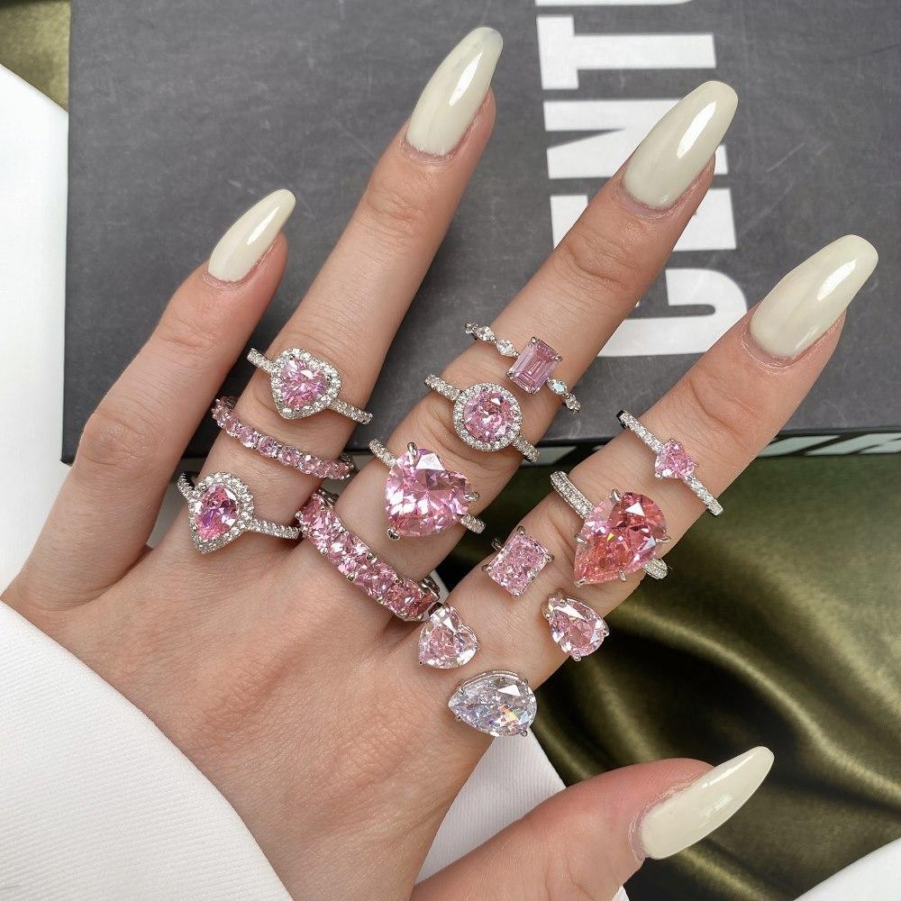 [AIYO]#【3】 Colorful Jewelry Ring  (all $25 Free Shipping) [Buy One Get Three Free: Earrings, Ring Box, Cloth]