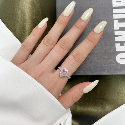 [AIYO]#【3】 Colorful Jewelry Ring  (all $25 Free Shipping) [Buy One Get Three Free: Earrings, Ring Box, Cloth]