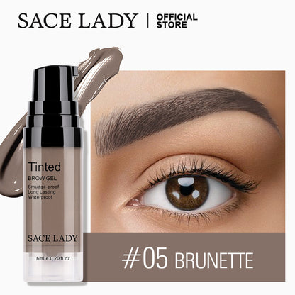 SACE LADY Liquid Eyebrow Cream Waterproof and Durable Smear-Proof Makeup Eyebrow Gel 6ml SL331