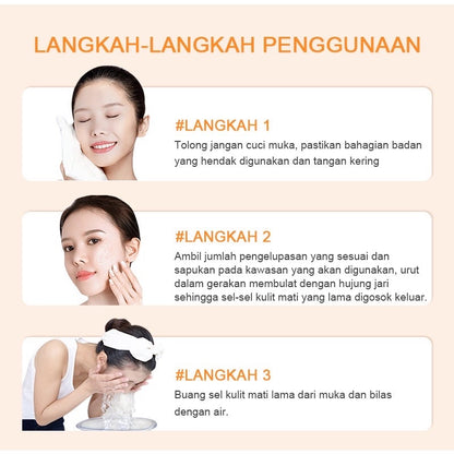 Gmeelan Facial Exfoliating Whitening Lotion Clear Facial Cleanser Body Scrub Cream