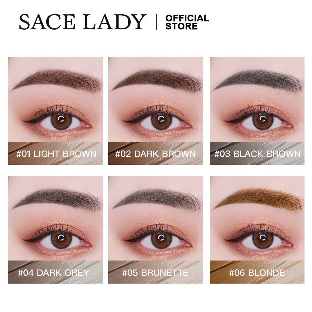 SACE LADY Liquid Eyebrow Cream Waterproof and Durable Smear-Proof Makeup Eyebrow Gel 6ml SL331