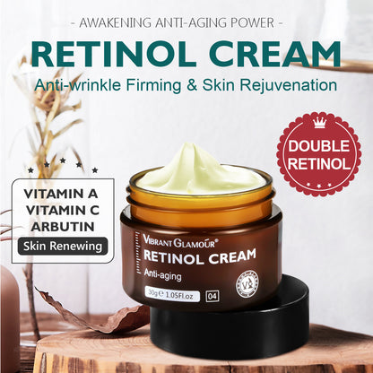 Vibrant Glamour  Retinol Face Cream  Anti-Aging Anti-Wrinkle Moisturizer 30g