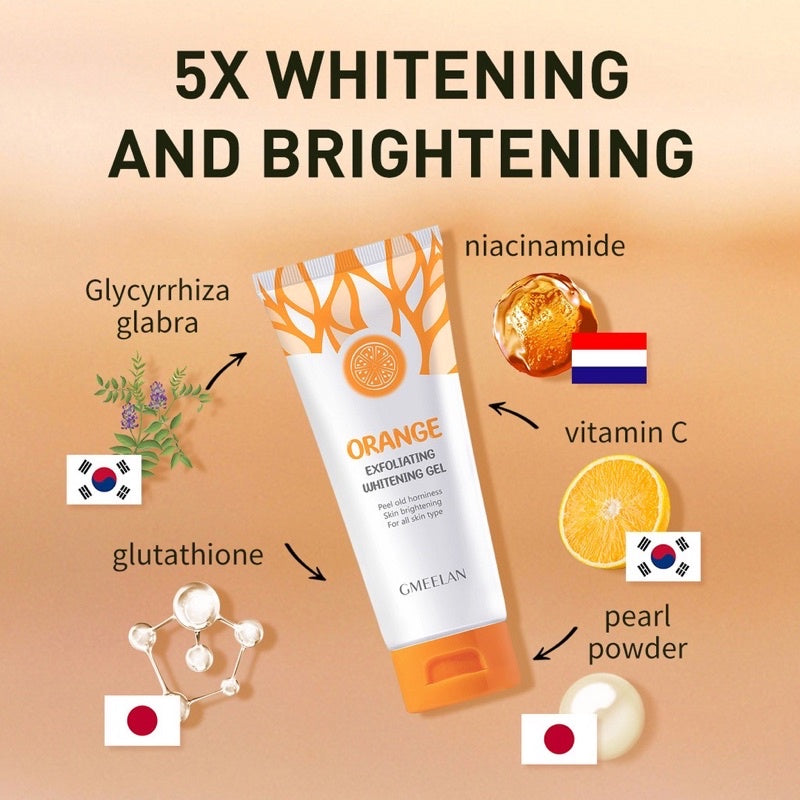 Gmeelan Facial Exfoliating Whitening Lotion Clear Facial Cleanser Body Scrub Cream