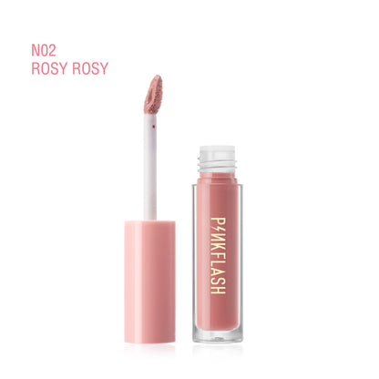 PINKFLASHFactory Wholesale18Color Exclusive for Cross-Border Moisturizing White No Stain on Cup Velvet Lipstick Matte Lip Gloss