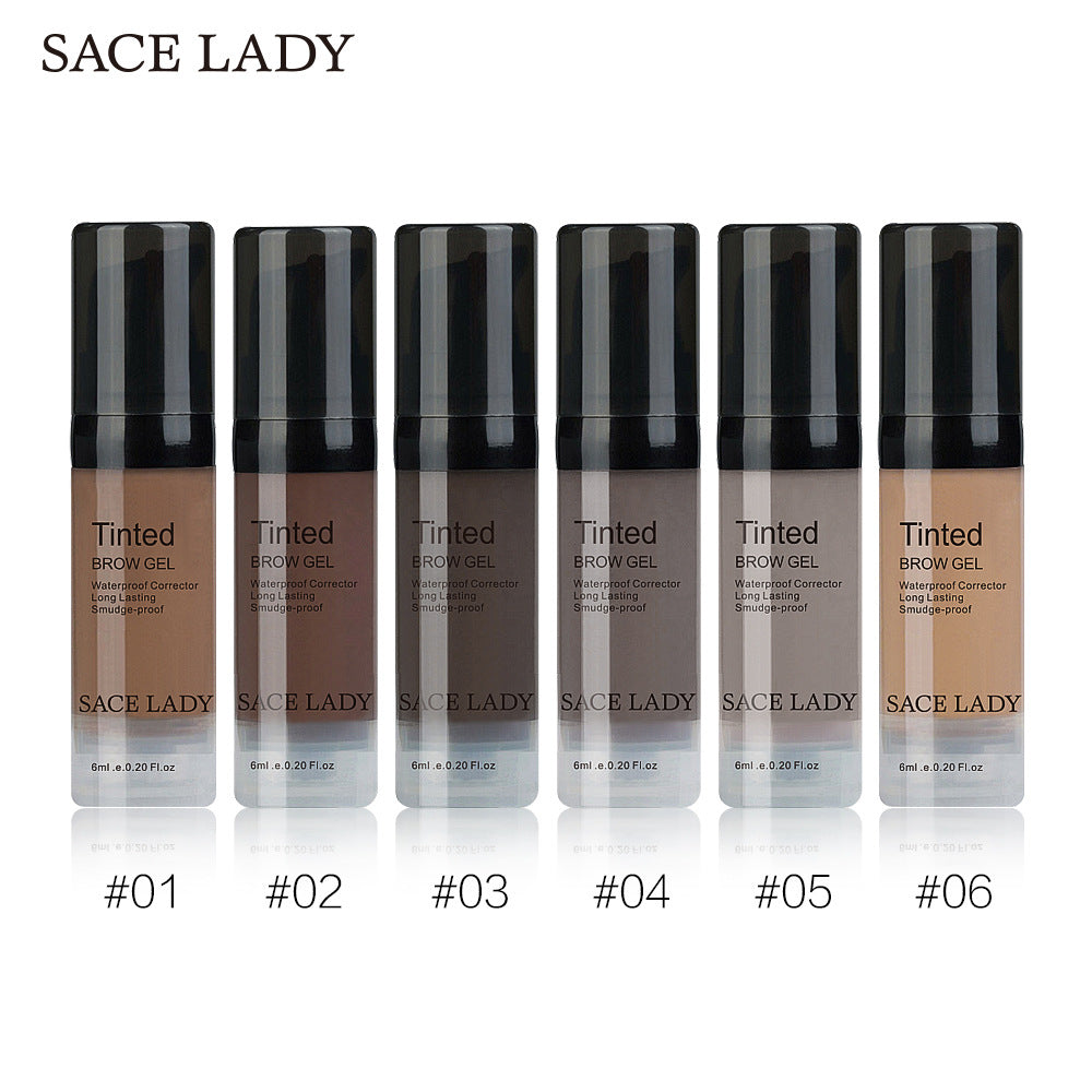 SACE LADY Liquid Eyebrow Cream Waterproof and Durable Smear-Proof Makeup Eyebrow Gel 6ml SL331