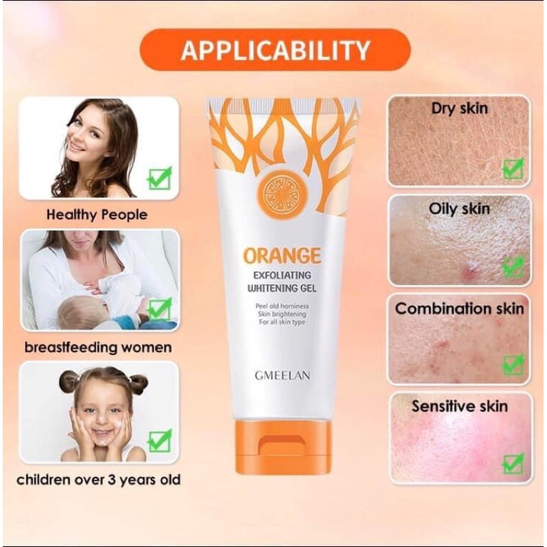 Gmeelan Facial Exfoliating Whitening Lotion Clear Facial Cleanser Body Scrub Cream
