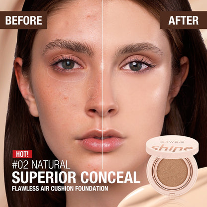 O.TWO.O Air Cushion BB Cream Long-lasting Waterproof Brighten 3 Colors