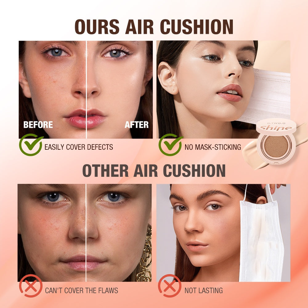 O.TWO.O Air Cushion BB Cream Long-lasting Waterproof Brighten 3 Colors