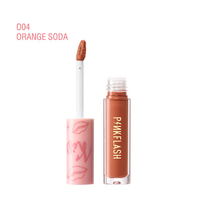PINKFLASHFactory Wholesale18Color Exclusive for Cross-Border Moisturizing White No Stain on Cup Velvet Lipstick Matte Lip Gloss