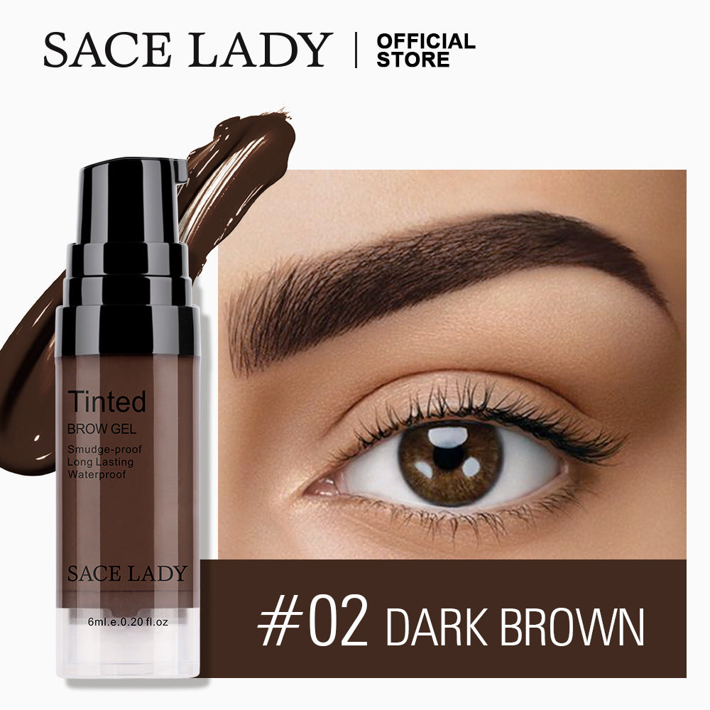 SACE LADY Liquid Eyebrow Cream Waterproof and Durable Smear-Proof Makeup Eyebrow Gel 6ml SL331