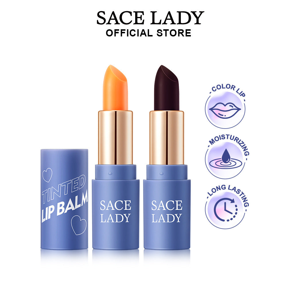 SACE LADY Three-Color Color-Changing Lipstick Moisturizing and Nourishing Anti-ChappingTinted Lip Balm  SL627